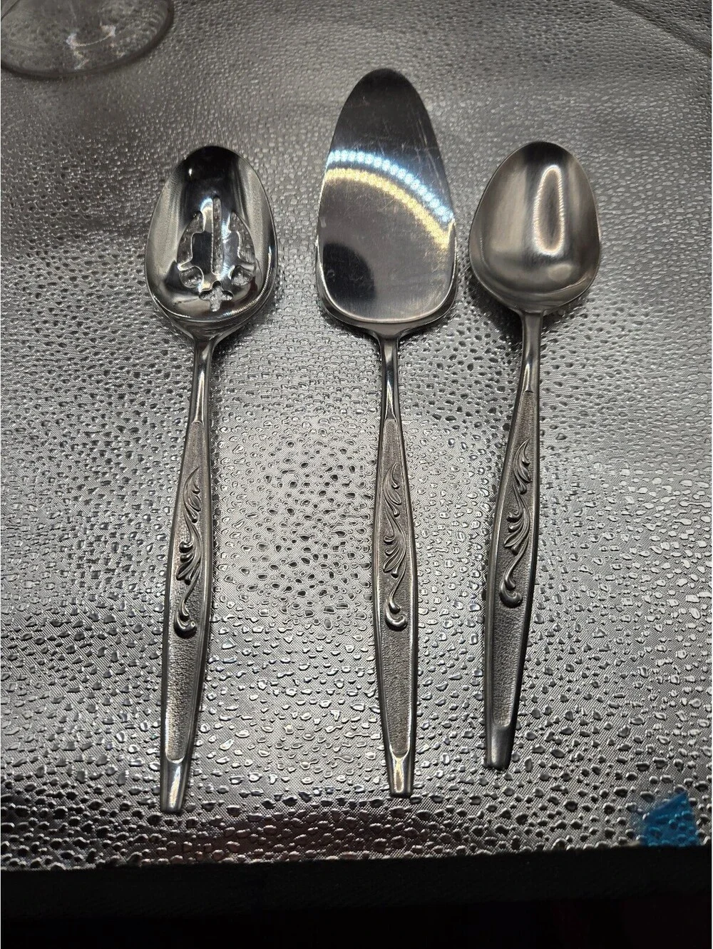 CAS1 Carlton 3 serving pieces Stainless flatware pieces, Silverware  mcm decor